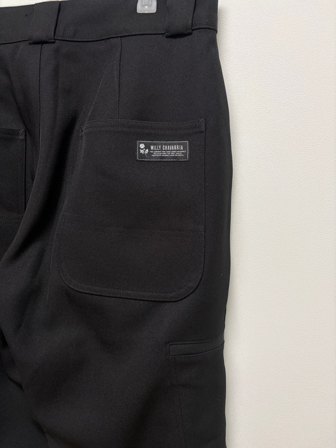 윌리차바리아 블랙 워크 팬츠 상품이미지4