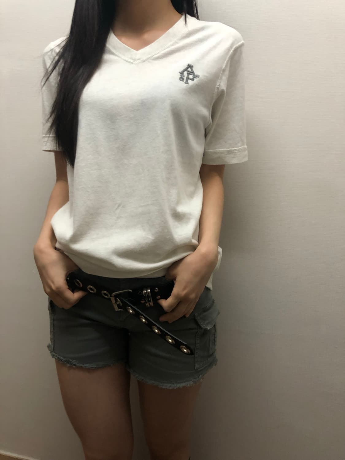 빈티지 아베크롬비 라이트그레이 티셔츠 상품이미지2