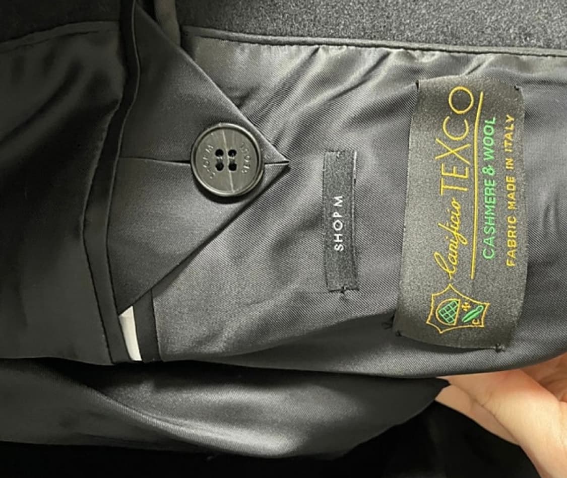 샵엠 클래식 캐시미어 코트 블랙 36 상품이미지5