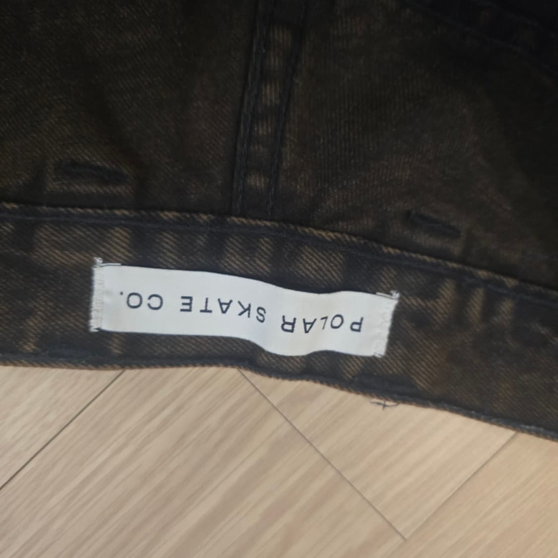 [M]폴라스케이트 빅보이 데님 진 브라운 블랙 상품이미지3