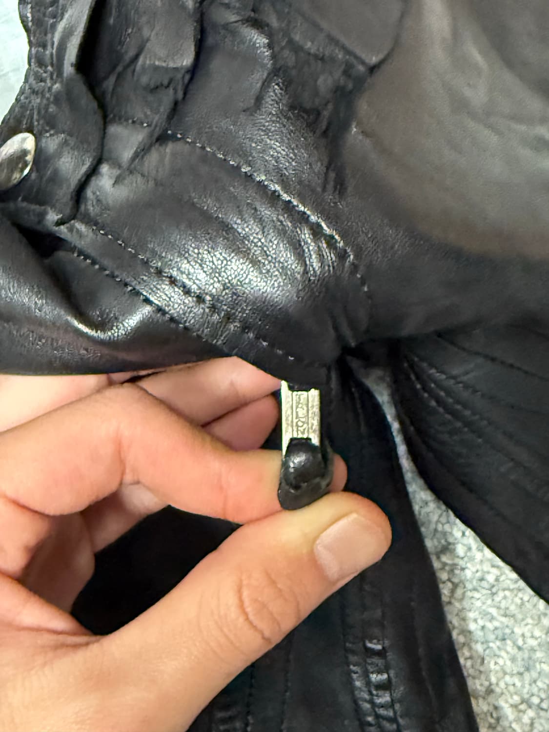 솔로이스트 러프아웃 레더 진 15AW  상품이미지3