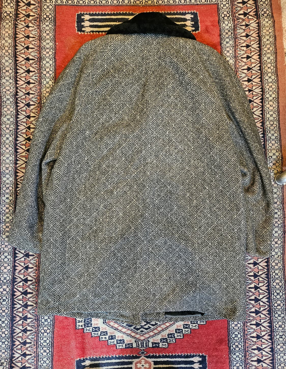 60s 빈티지 트위드 울 코트 상품이미지2