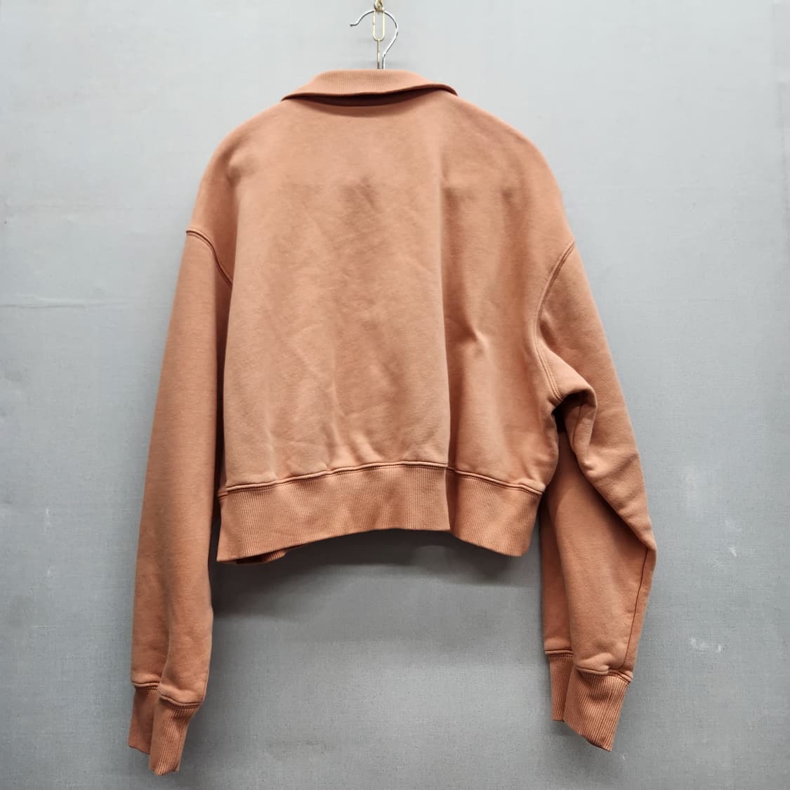 나이키 로고 크롭 반집업 맨투맨 L(XL) 상품이미지3