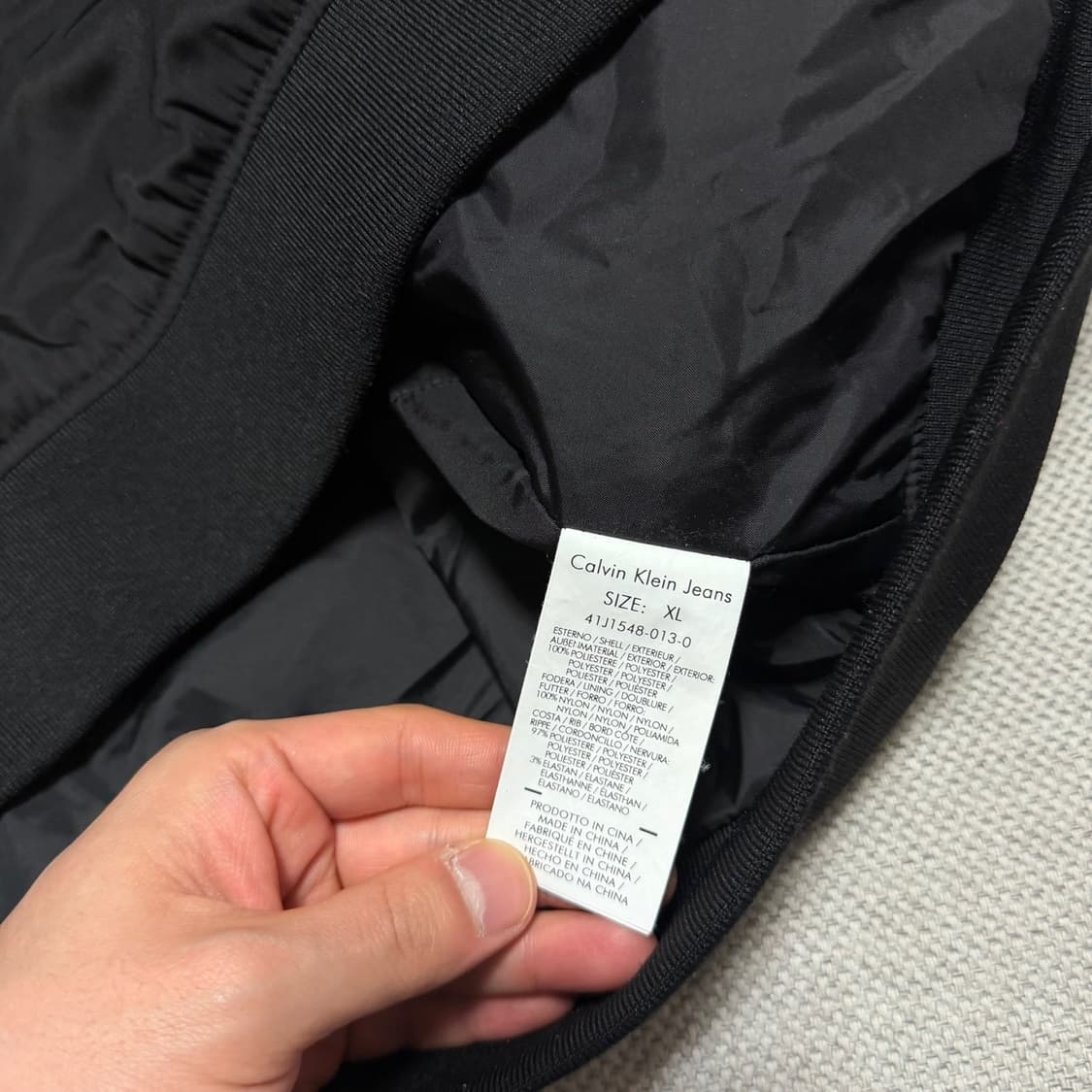 캘빈클라인 진 빅로고 봄버 자켓 상품이미지4