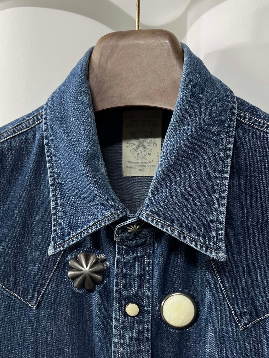 폴로 랄프로렌 콘초 사우스웨스턴 데님 셔츠 상품이미지6