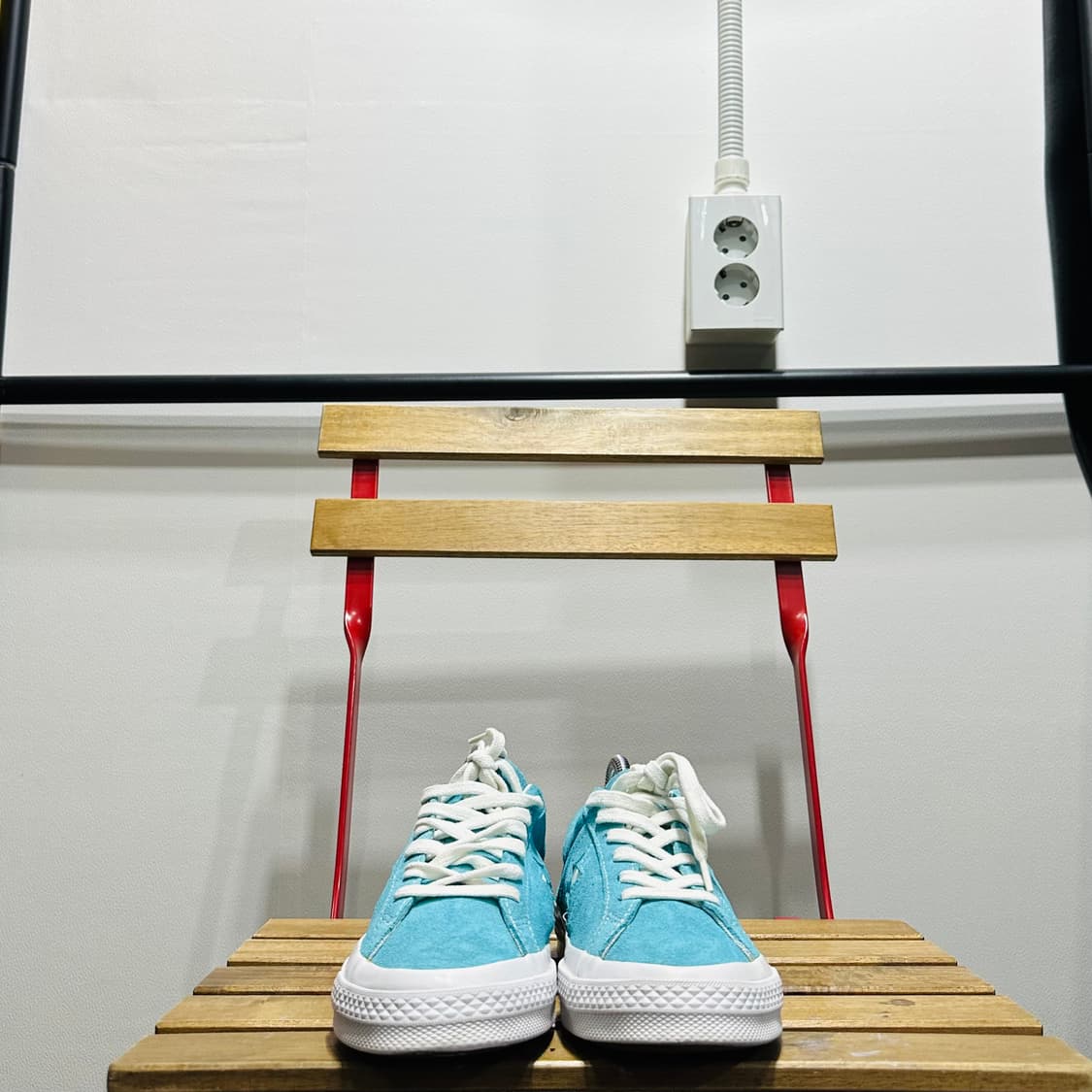 230) 컨버스 운동화 여성 여자 신발 원스타 스웨이드 블루 상품이미지2