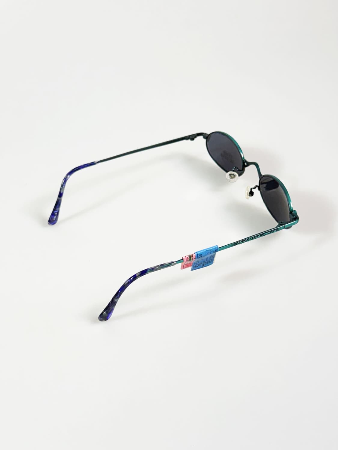 90s CHRISTIAN KEVIN 슬림 오벌 메탈 빈티지 선글라스 상품이미지4