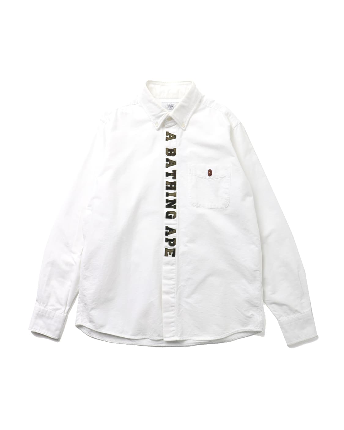 A BATHING APE Placket Patch Oxford Shirt 상품이미지1