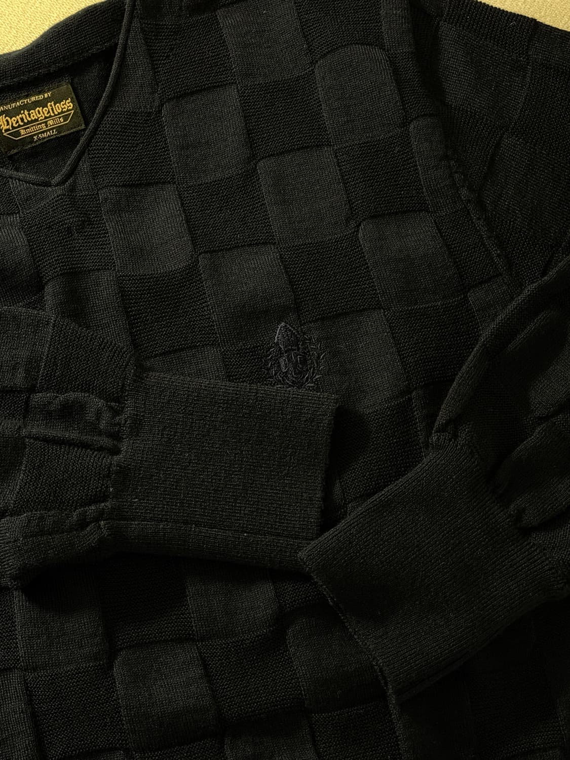 헤리티지플로스 브이넥 니트 (네이비) 상품이미지3