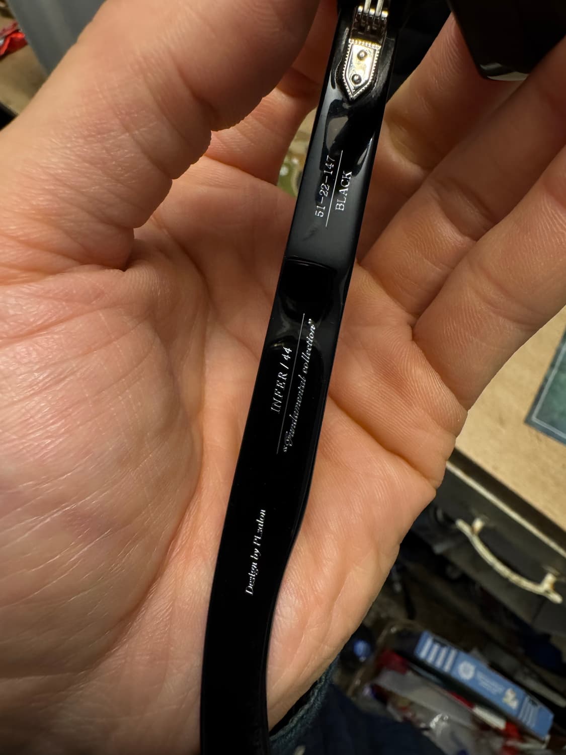 파이살론 PI.SALON INFER 44 블랙 안경 판매 상품이미지4