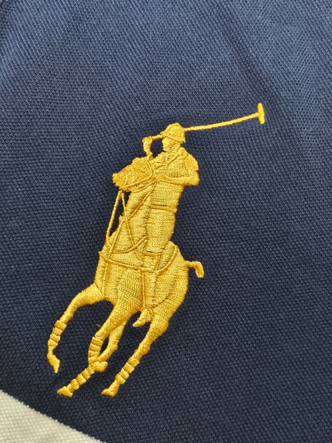 폴로랄프로렌 빅포니 핀터깔 대장급 카라티 카라티셔츠 네이비 M 상품이미지2