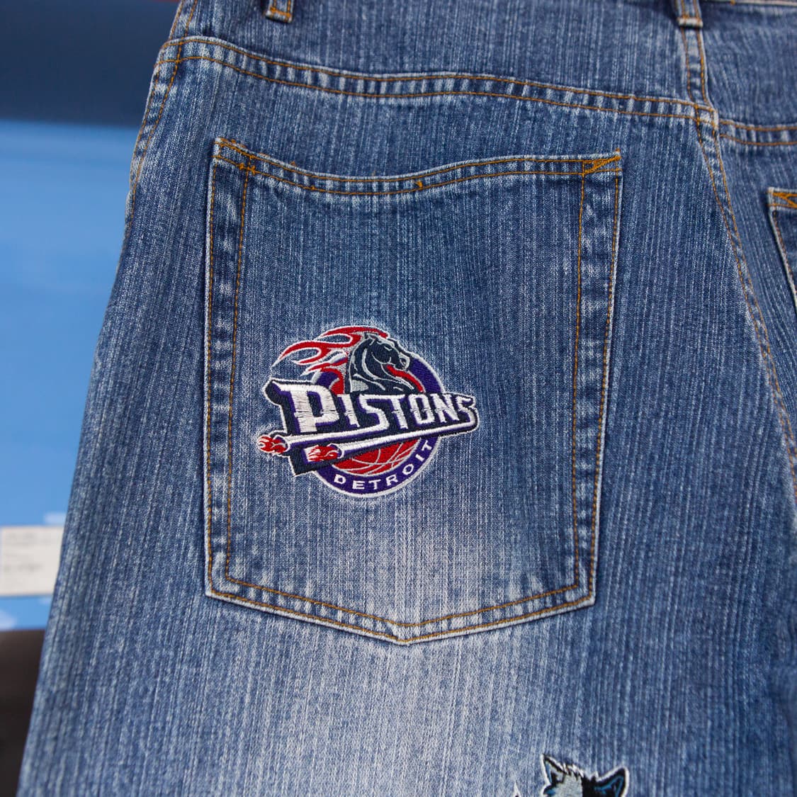 90s NBA Team 엠보로이드 데님 팬츠 상품이미지6