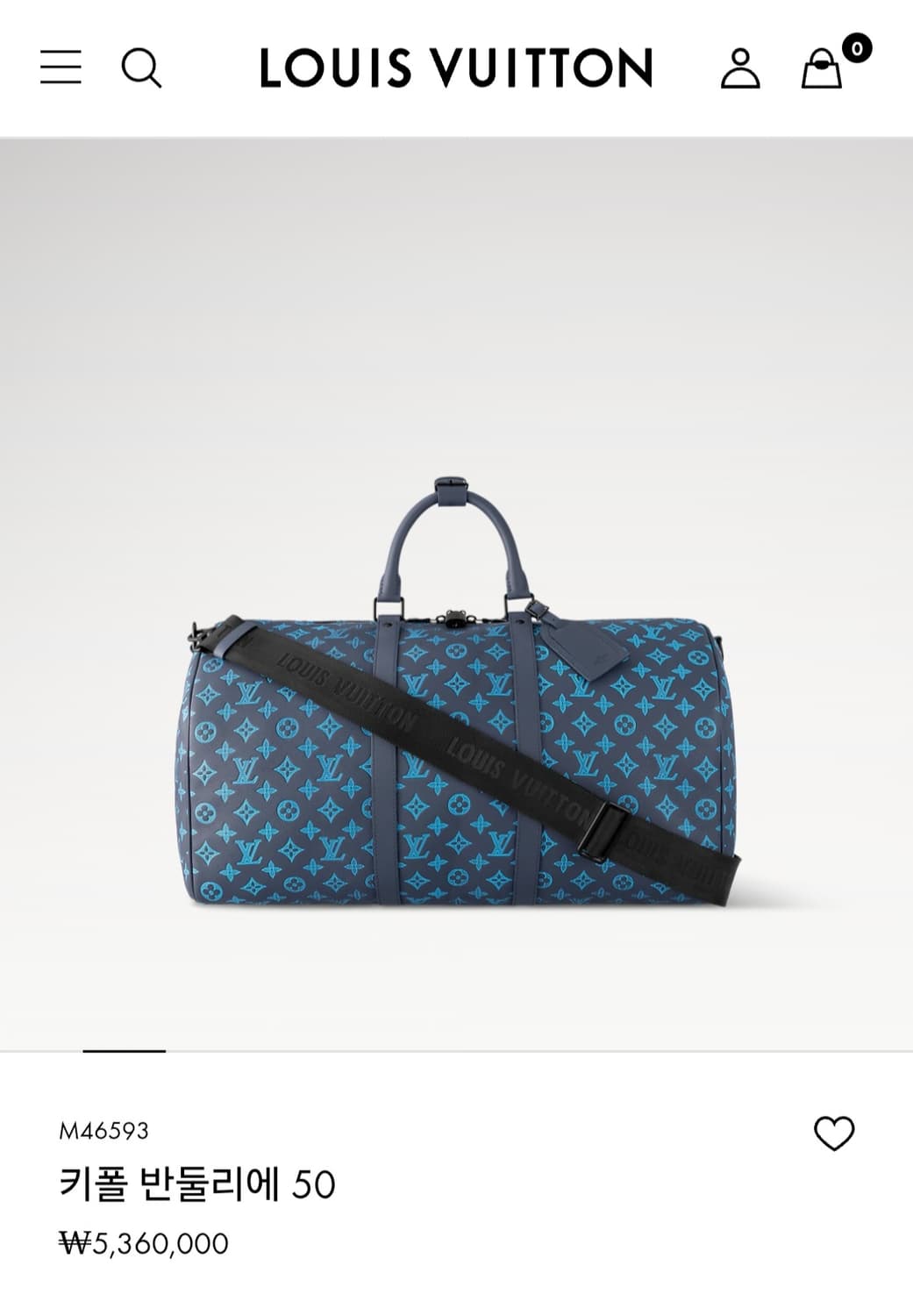 루이비통 키폴50 올레더 쉐도우 리버블루 신형 상품이미지3