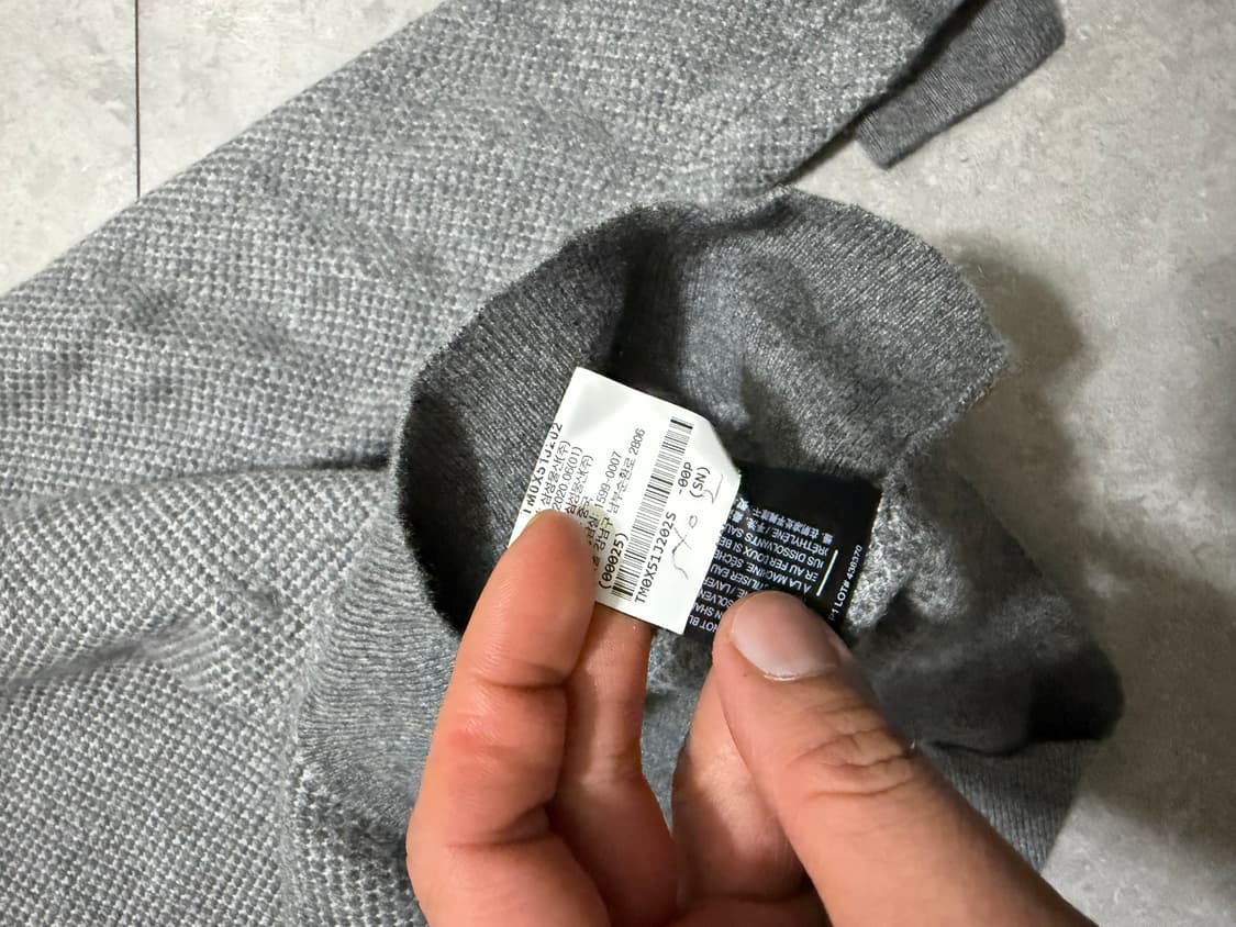 띠어리 캐시미어 100 그레이 빈티지 울 니트  95 size   상품이미지6