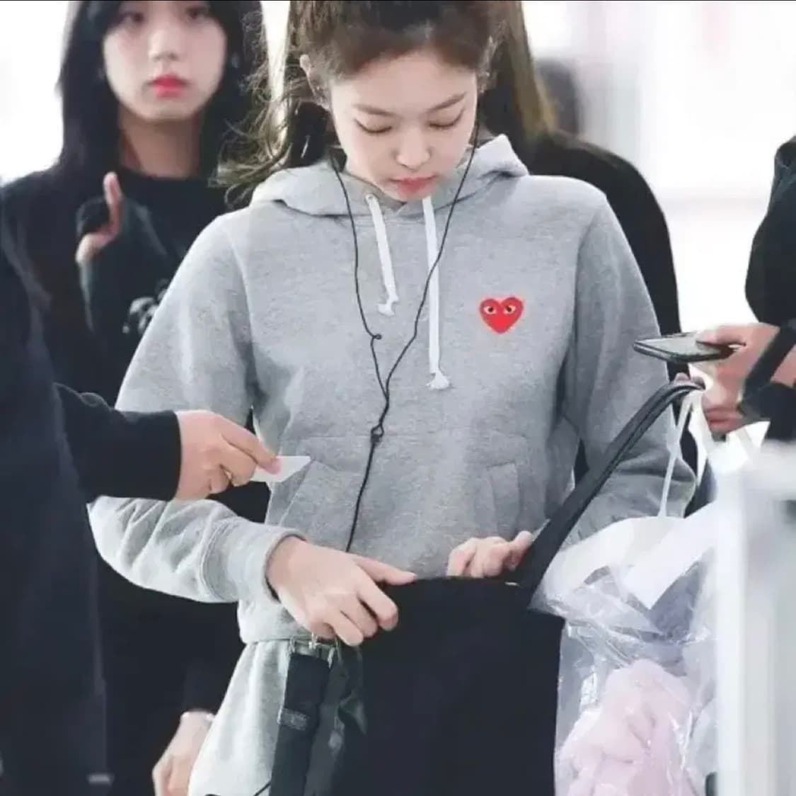 꼼데가르송 플레이 하트 그레이 후드티 ( 제니 후드티) 상품이미지6