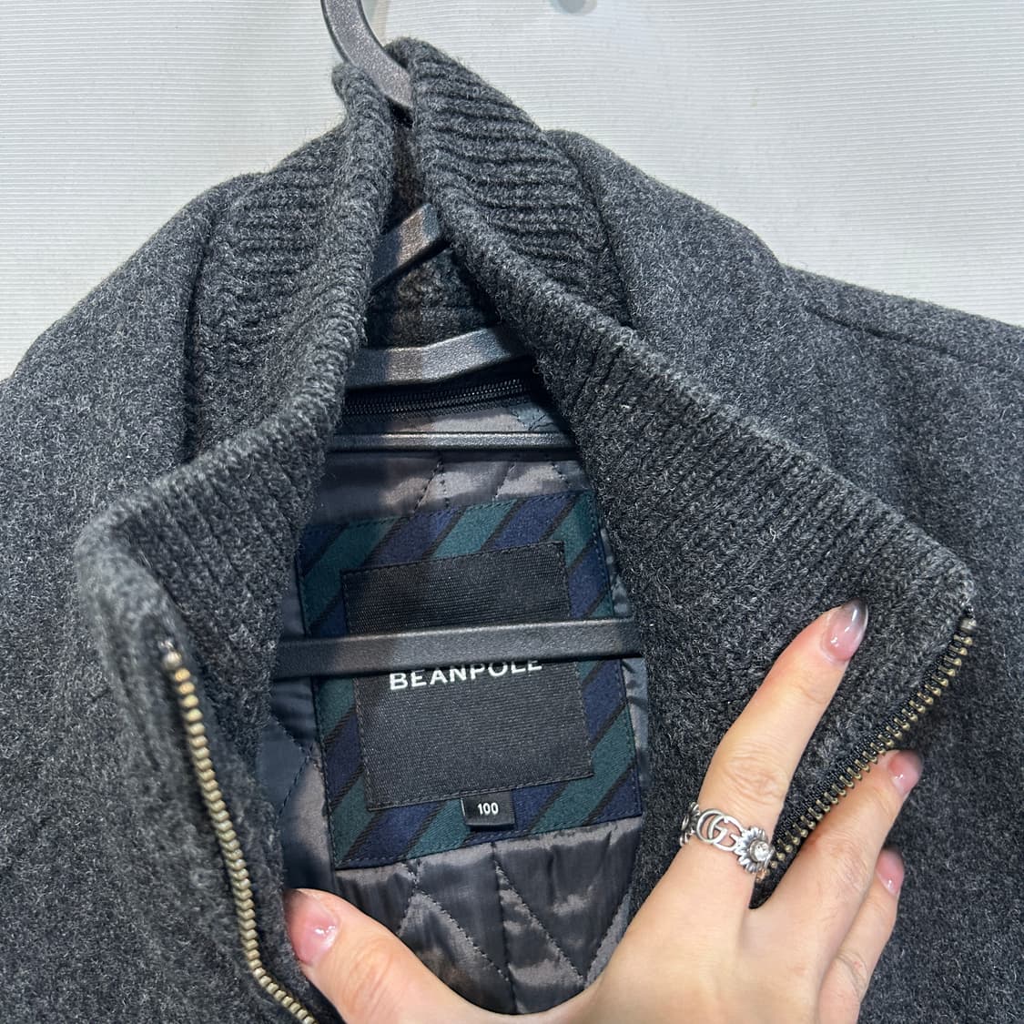 빈폴 남성 내부 퀄팅 모직 코트 95 상품이미지2