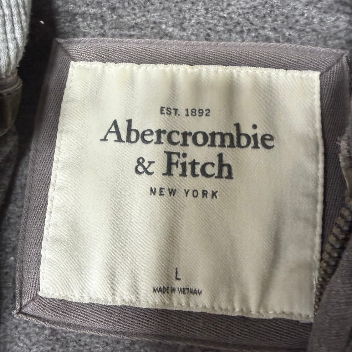 아베크롬비 그레이 후드집업 L 상품이미지3