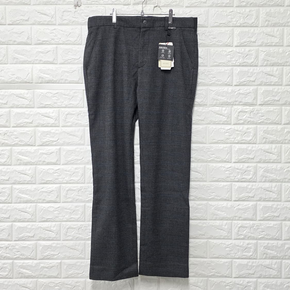 택포_ 헨리코튼 골프 체크 바지 33인치 새상품 상품이미지1