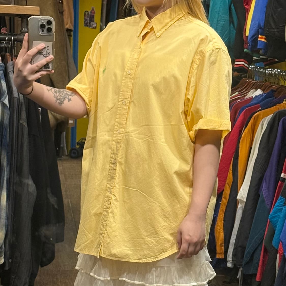 [HI] 폴로 랄프로렌 반팔셔츠 옐로우 상품이미지3