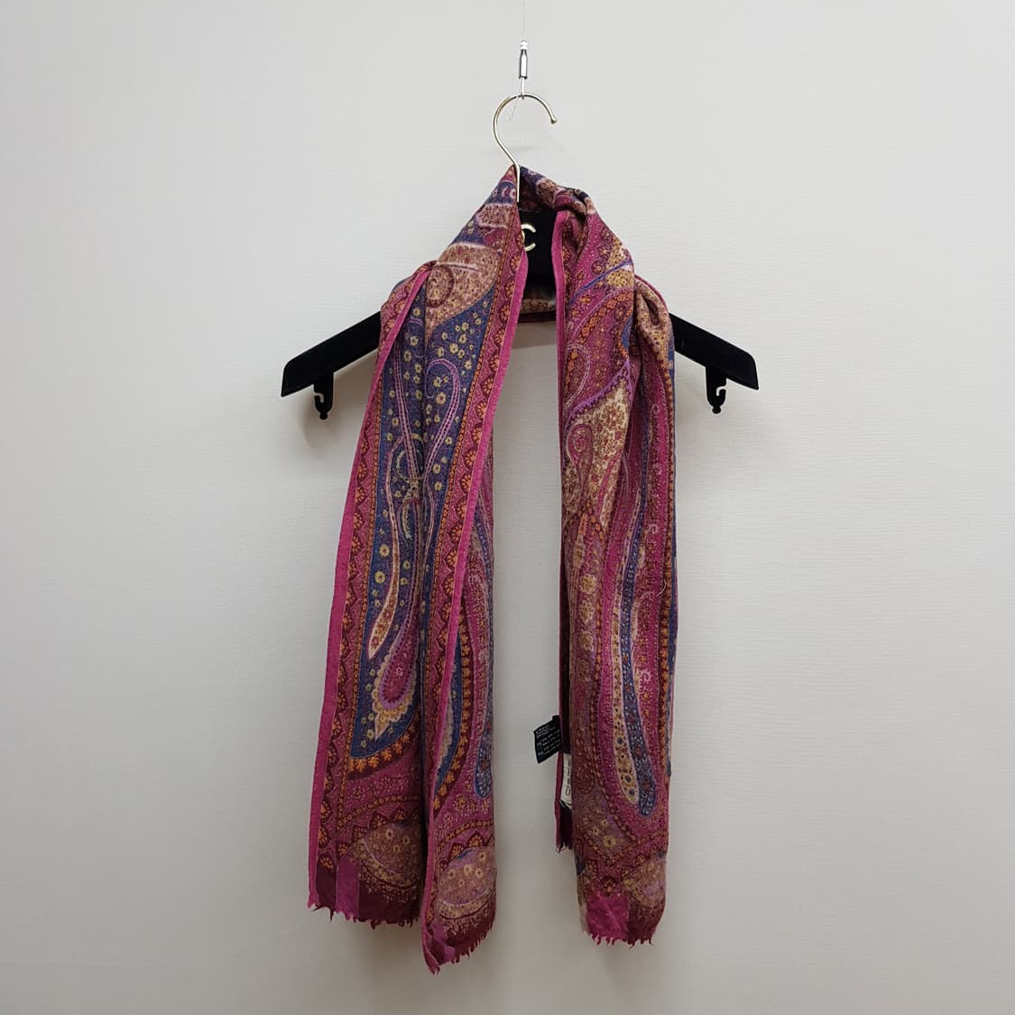 에트로 페이즐리 패턴 울 실크 머플러 상품이미지2