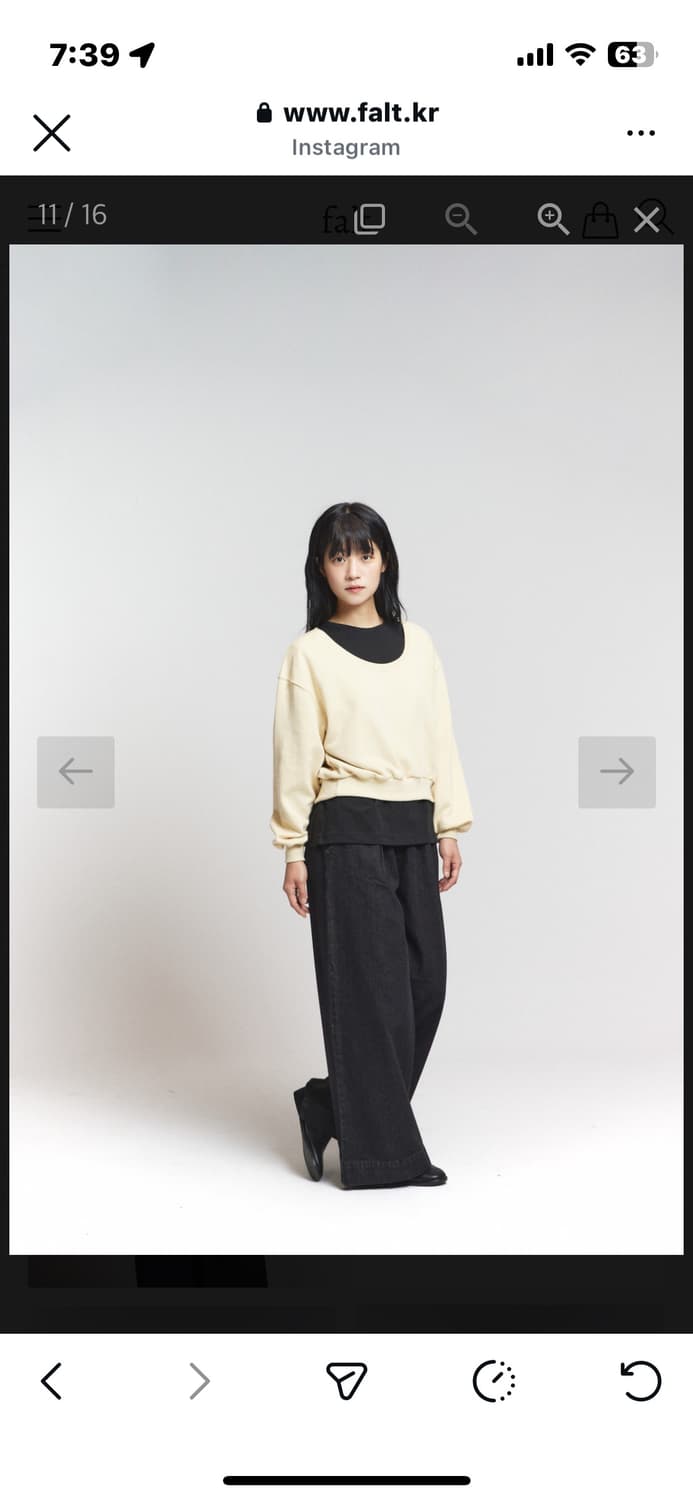 falt 폴트 데님 밴딩 팬츠 상품이미지2