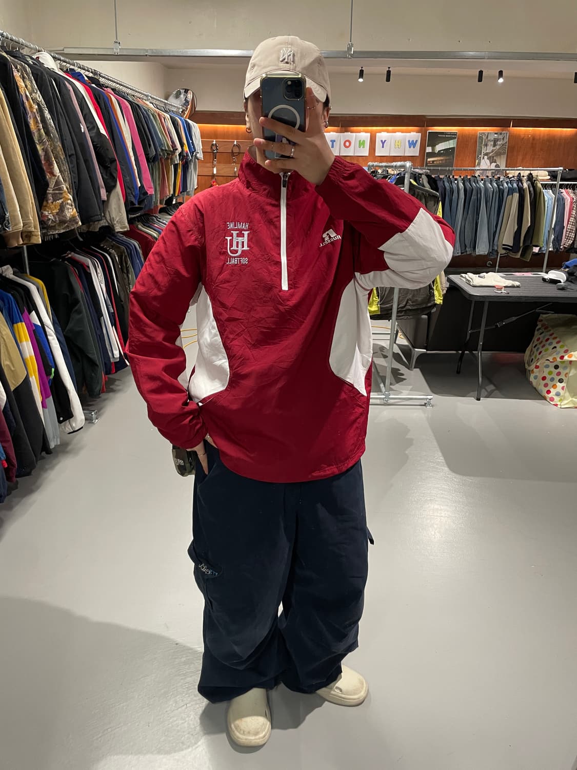 러셀 반집업 바람막이 웜업   상품이미지3