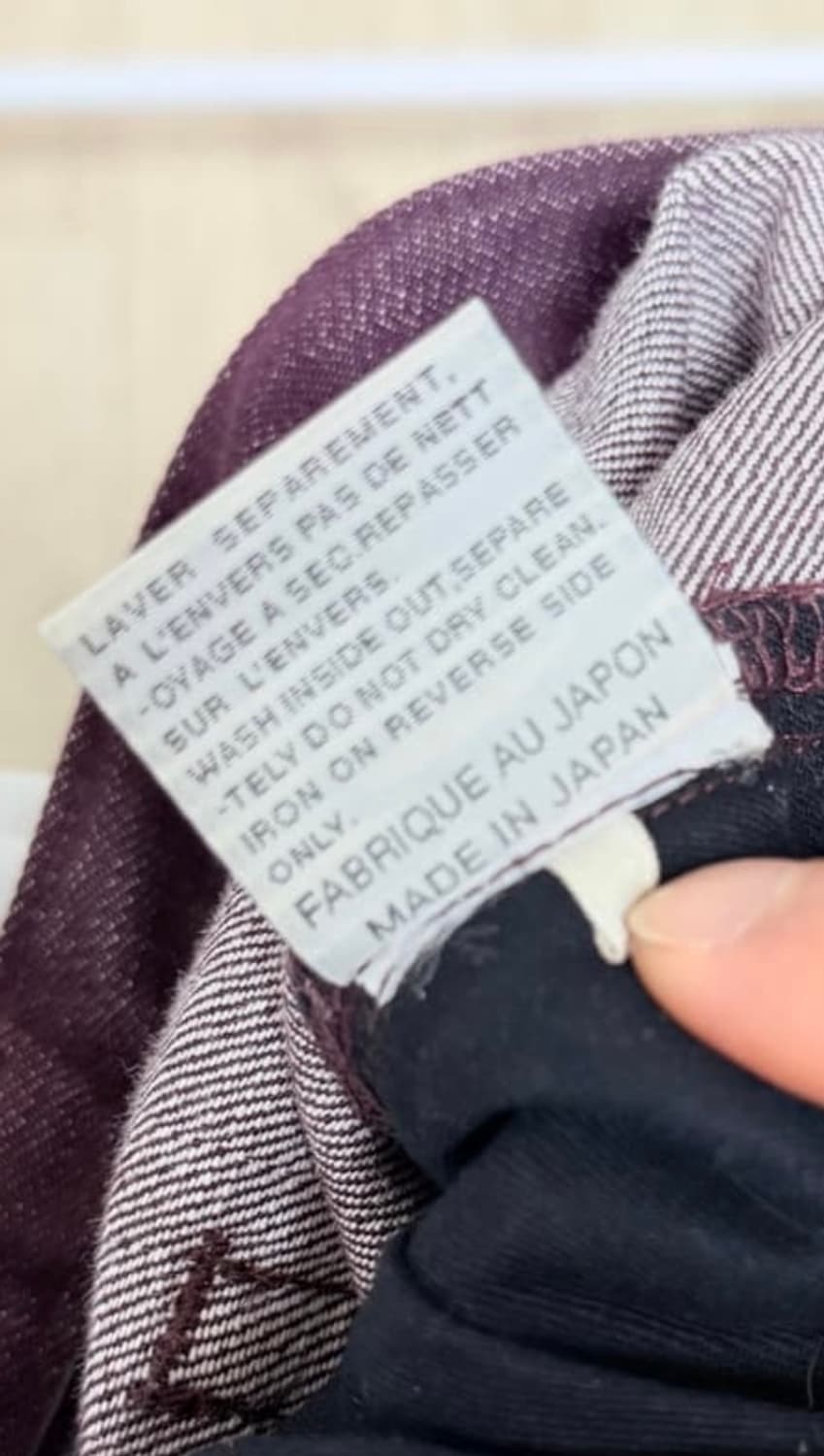 디올옴므 08aw 버건디왁스코팅진 28 상품이미지5
