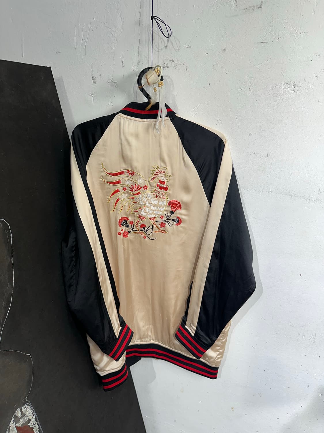 Jpn 일본빈티지 오리엔탈 디빅 베이지 닭 스카잔 자켓 상품이미지8