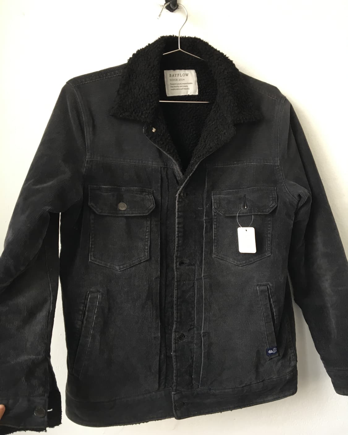 Fake fur collar denim jacket 상품이미지4