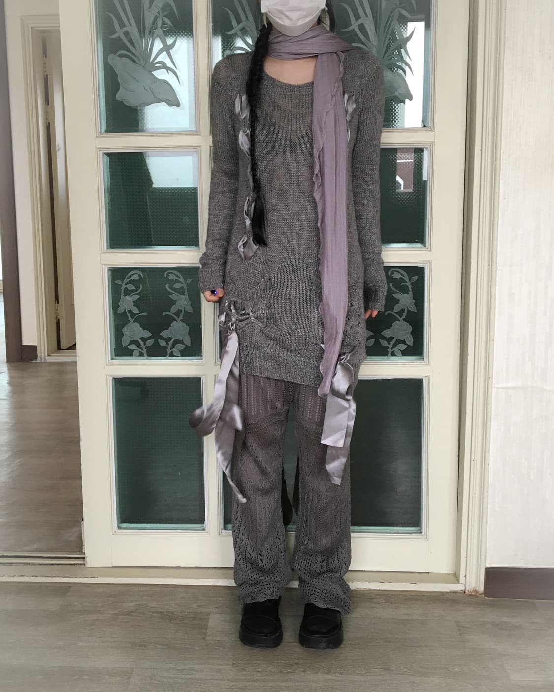 pleats cardigan scarf 상품이미지6