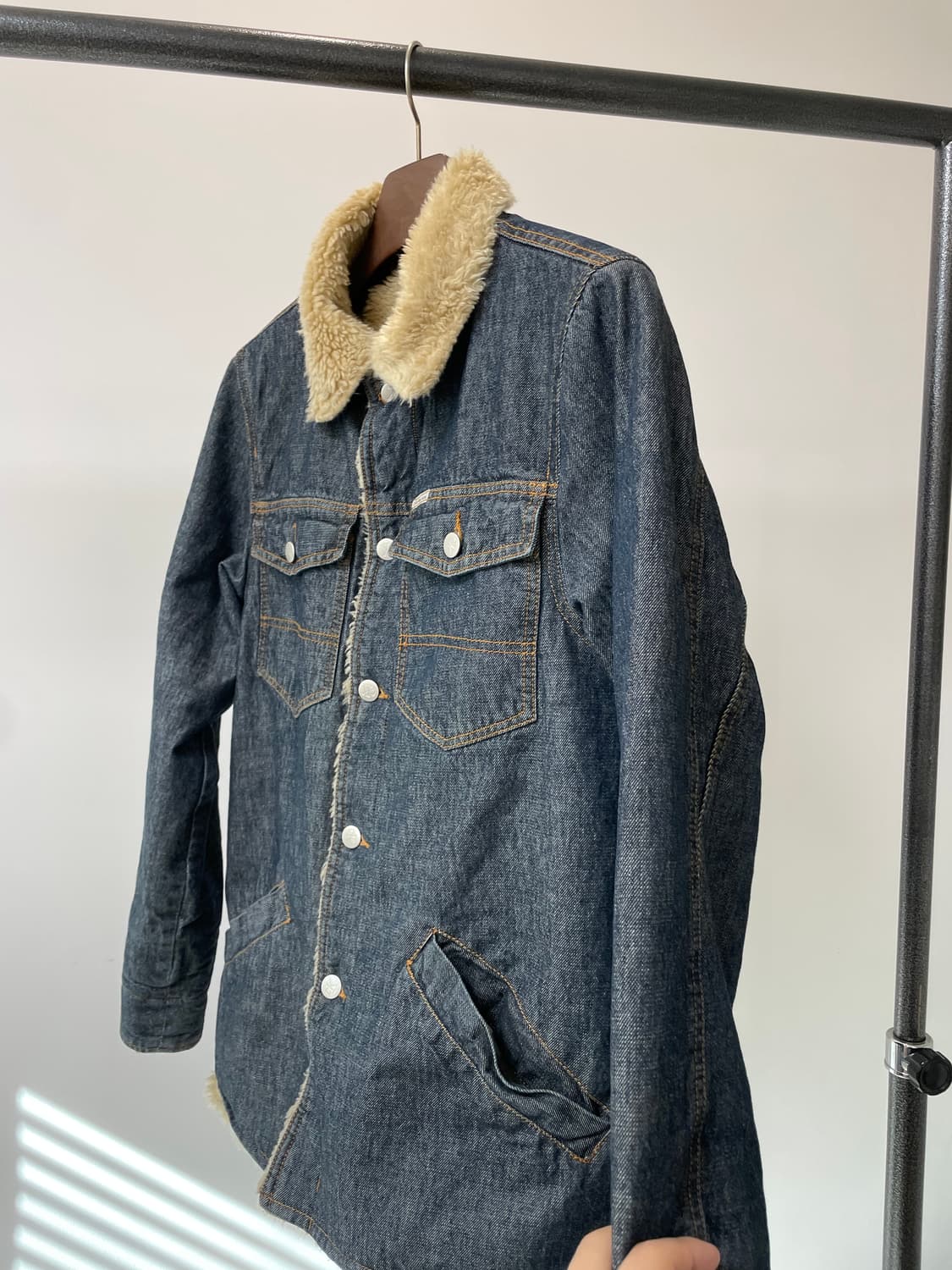 (S) 캘빈클라인 쉐르파 커버올 데님 자켓 상품이미지2