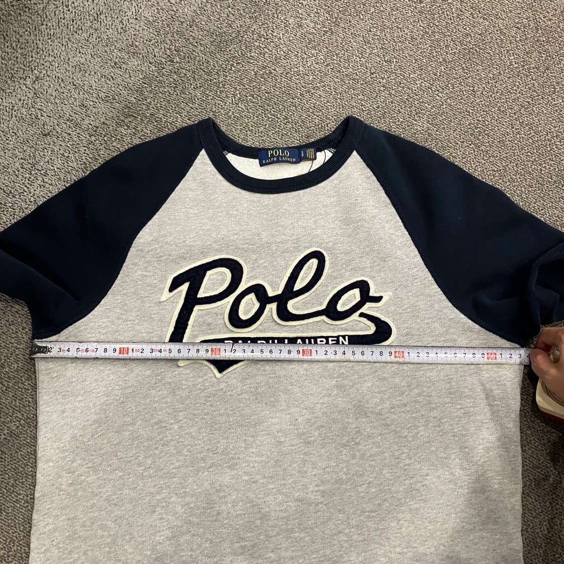 456 폴로 나그랑 레글런 맨투맨 롱슬리브 네이비 상품이미지4