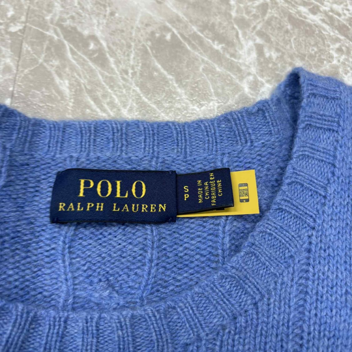 *최신형 폴로 랄프로렌 큐알택 울 캐시미어 케이블 걸즈 크루넥 니트(S) 상품이미지5