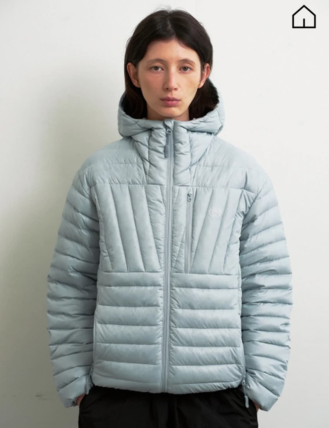마하그리드 라이트 후드 다운 푸퍼 패딩 블루 S 상품이미지1