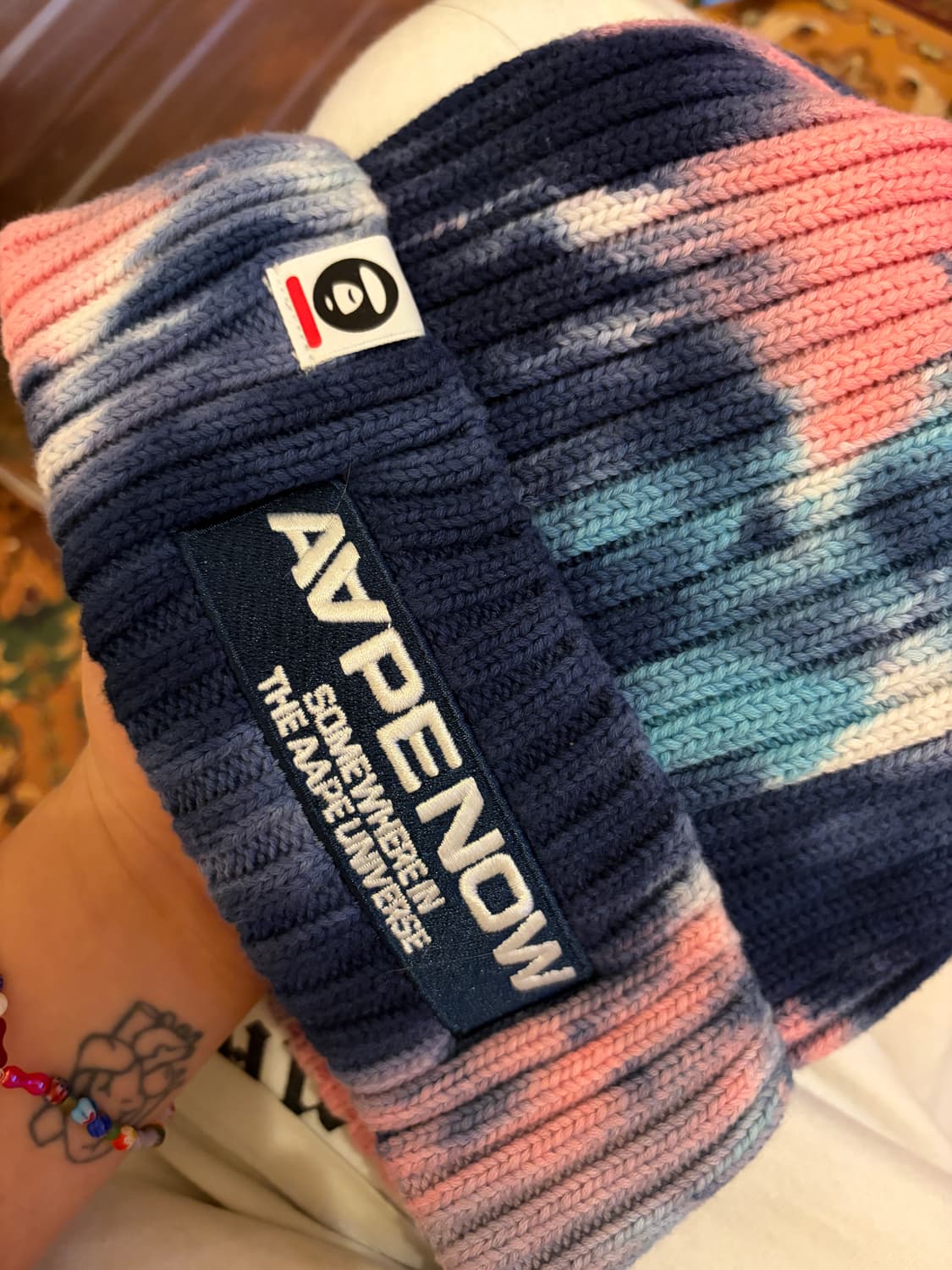 AAPE 타이다이 니트 비니 (FREE SIZE) 상품이미지3