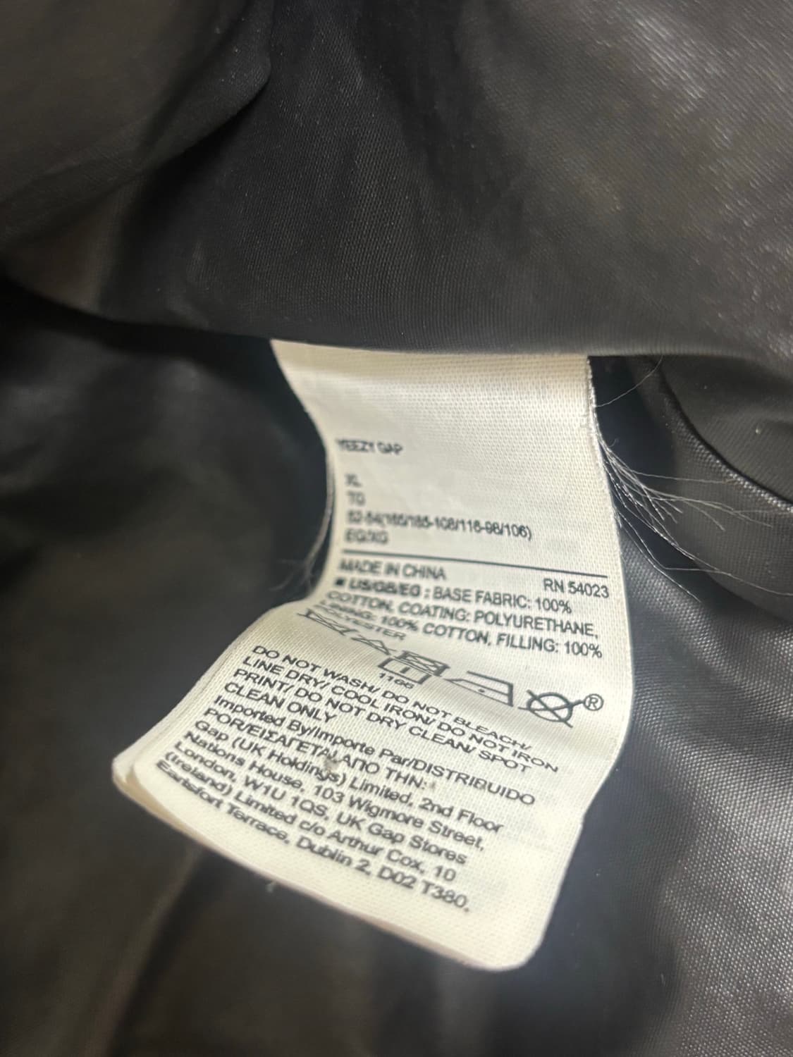 이지갭 라운드 자켓 v1 블랙 xl 상품이미지7