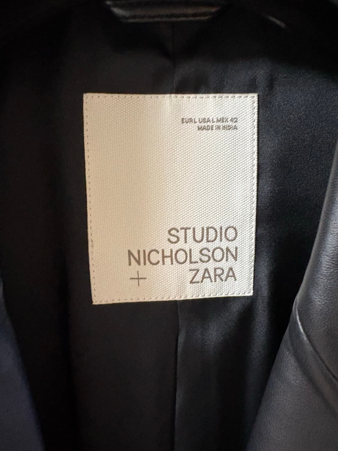 Zara studio nicholson 레더 블레이저 상품이미지6