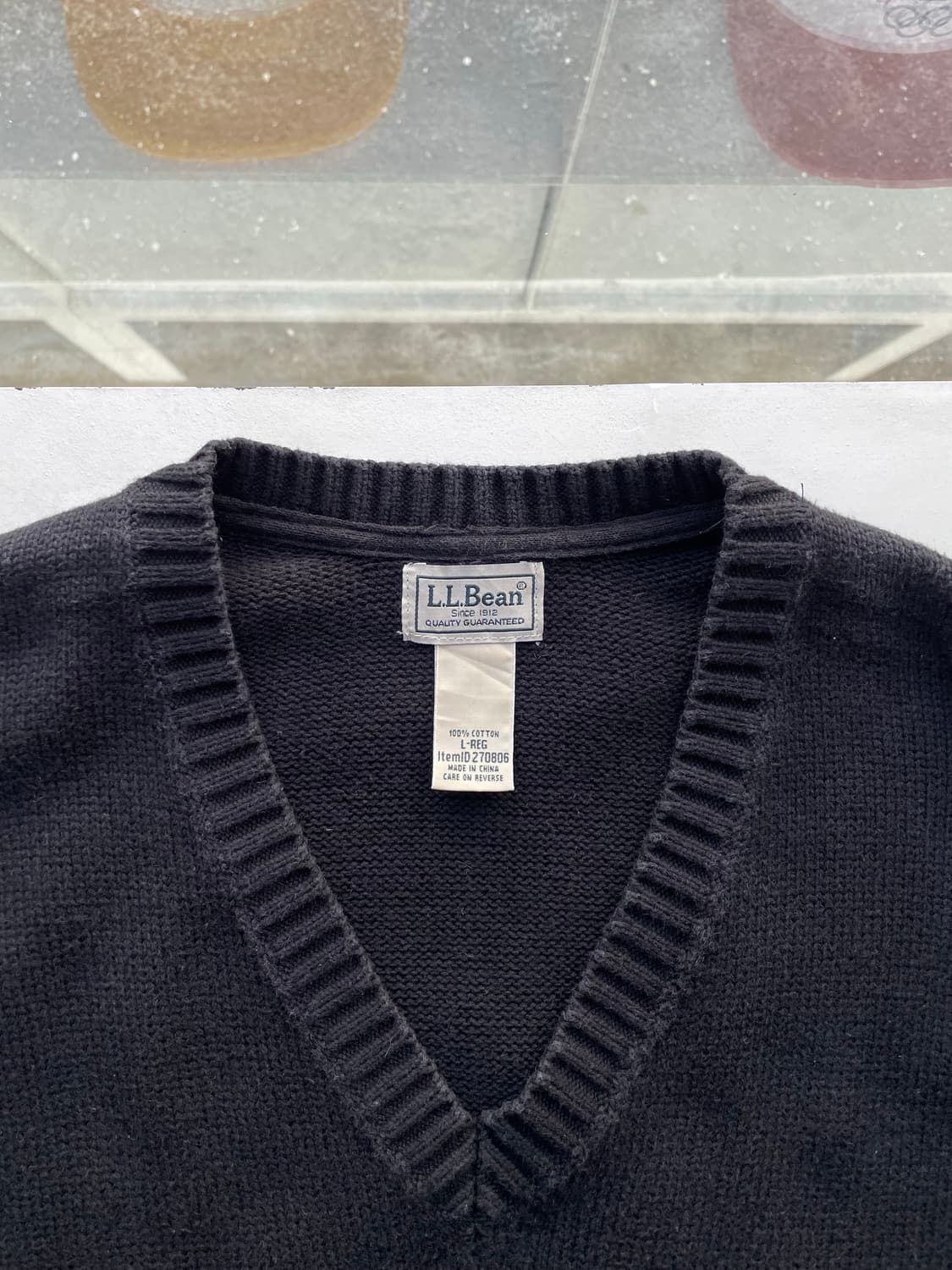 L.L. Bean V-neck cotton sweater 엘엘빈 브이넥 상품이미지7