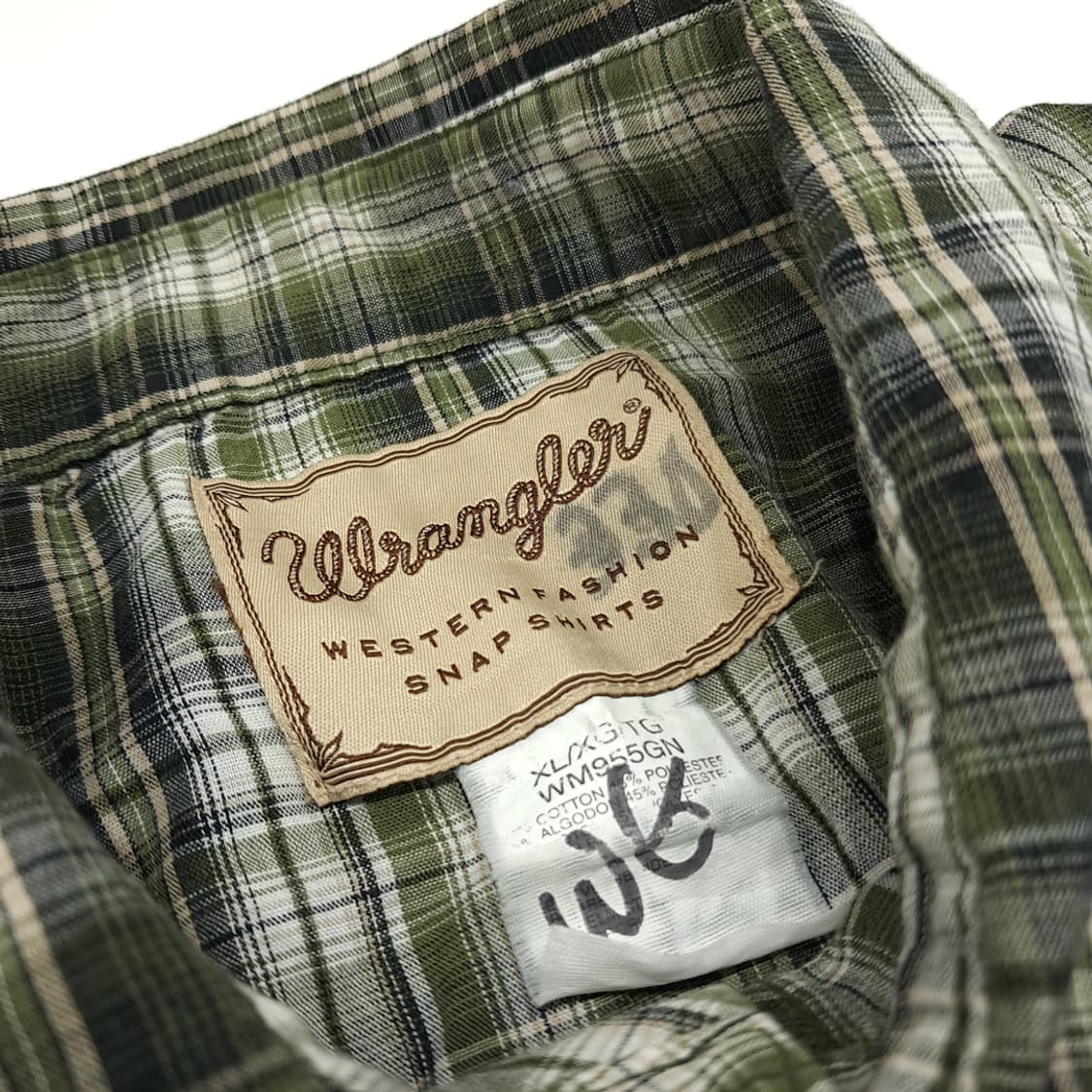 CN912 XL 랭글러 클래식 웨스턴 체크 긴팔 셔츠 남방 상품이미지4