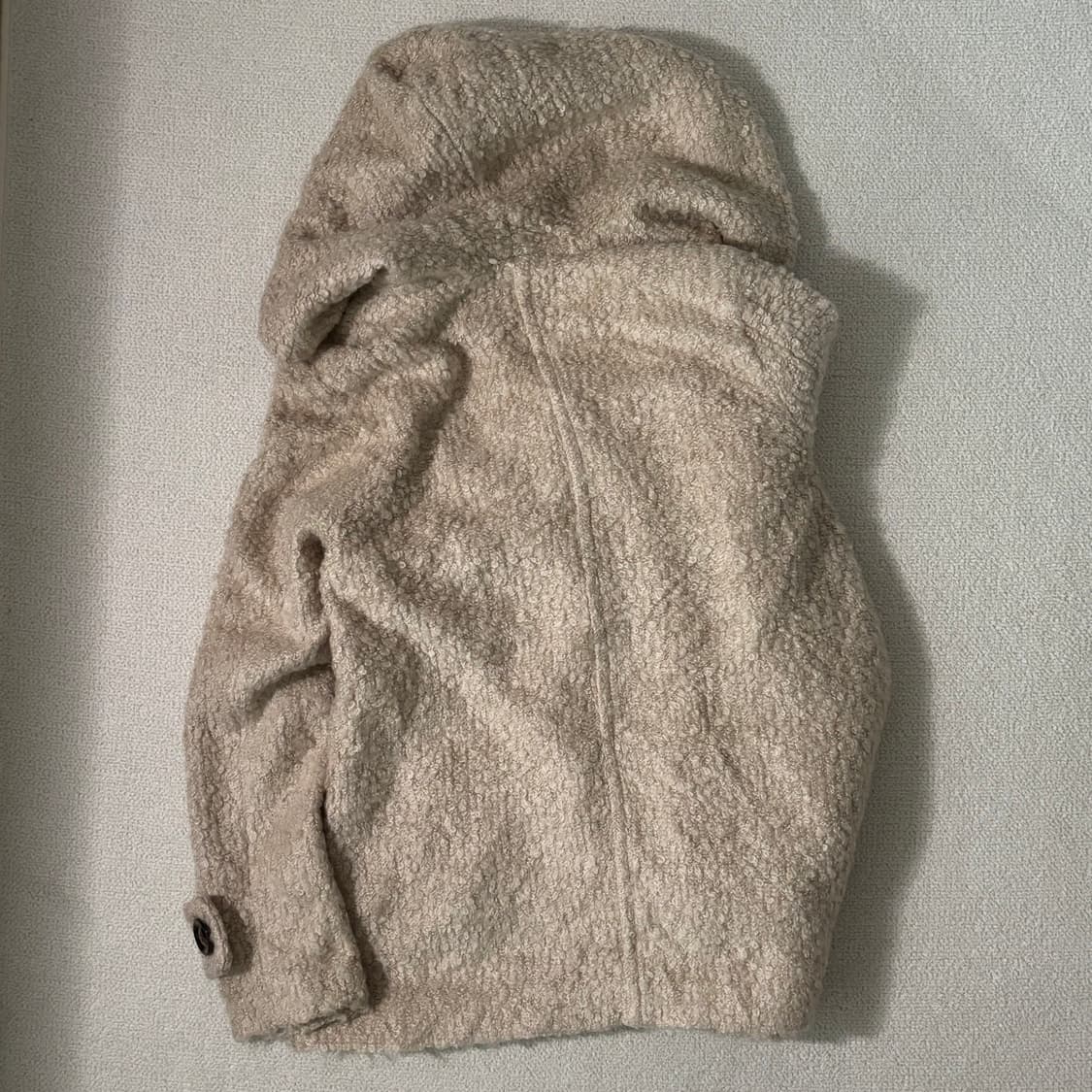 일본빈티지 모리걸 모리룩 뽀글이 후드 코트 상품이미지6