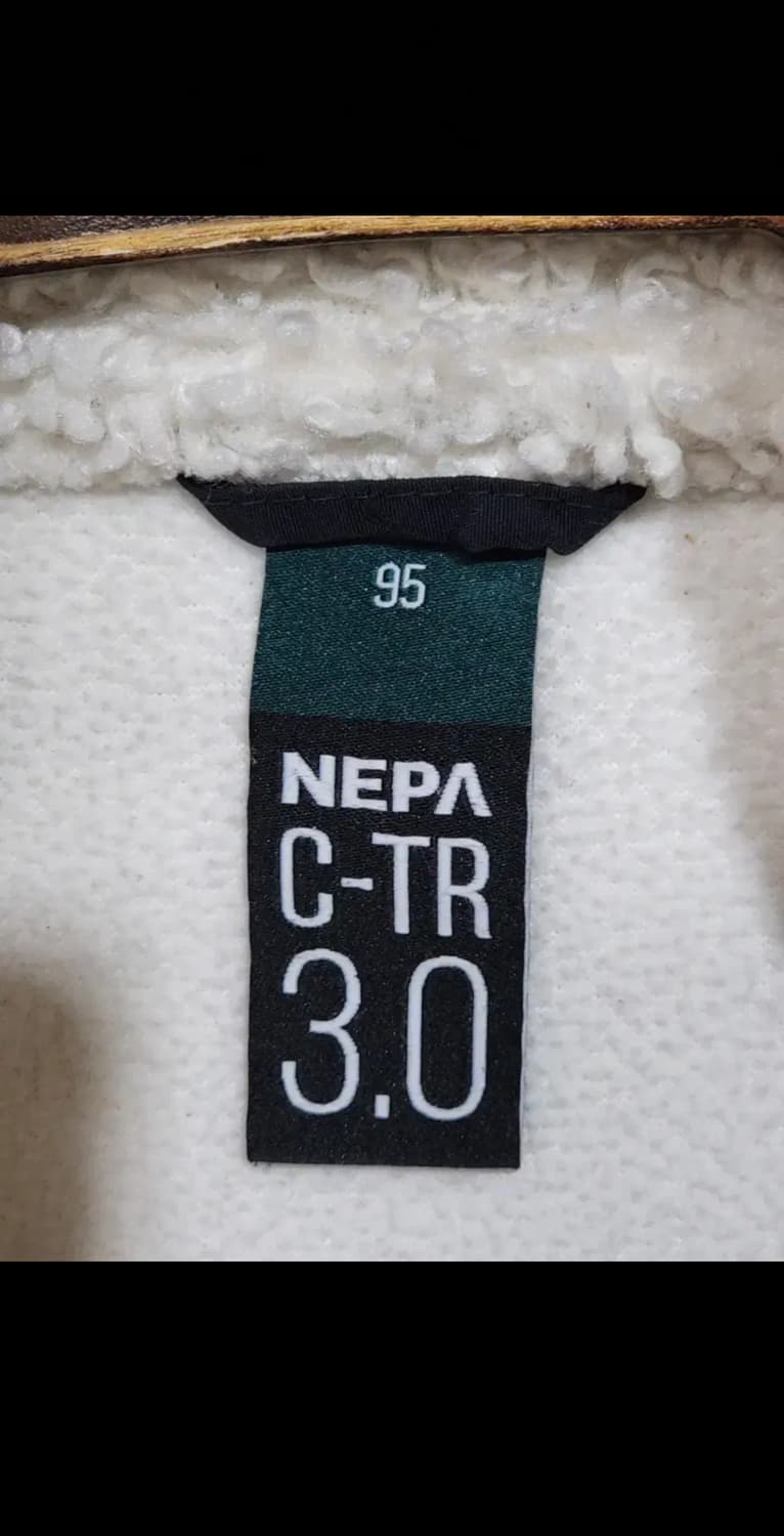 (100) 네파 플리스 점퍼 화이트 뽀글이 후리스 자켓  상품이미지3