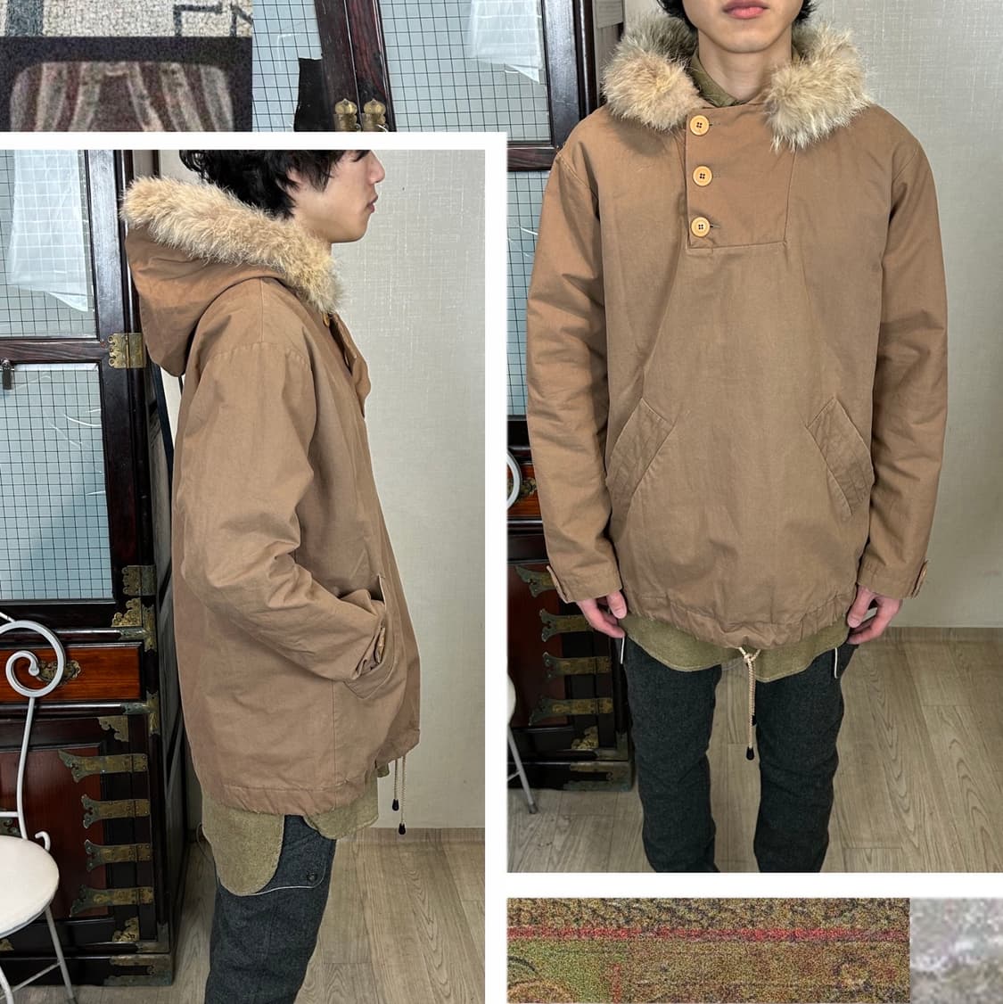 A.P.C 퍼 트리밍 마운틴 파카 상품이미지1