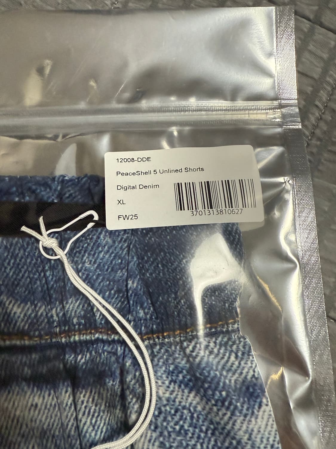 [XL] 새티스파이 피스쉘 5인치 디지털 데님 쇼츠 상품이미지3