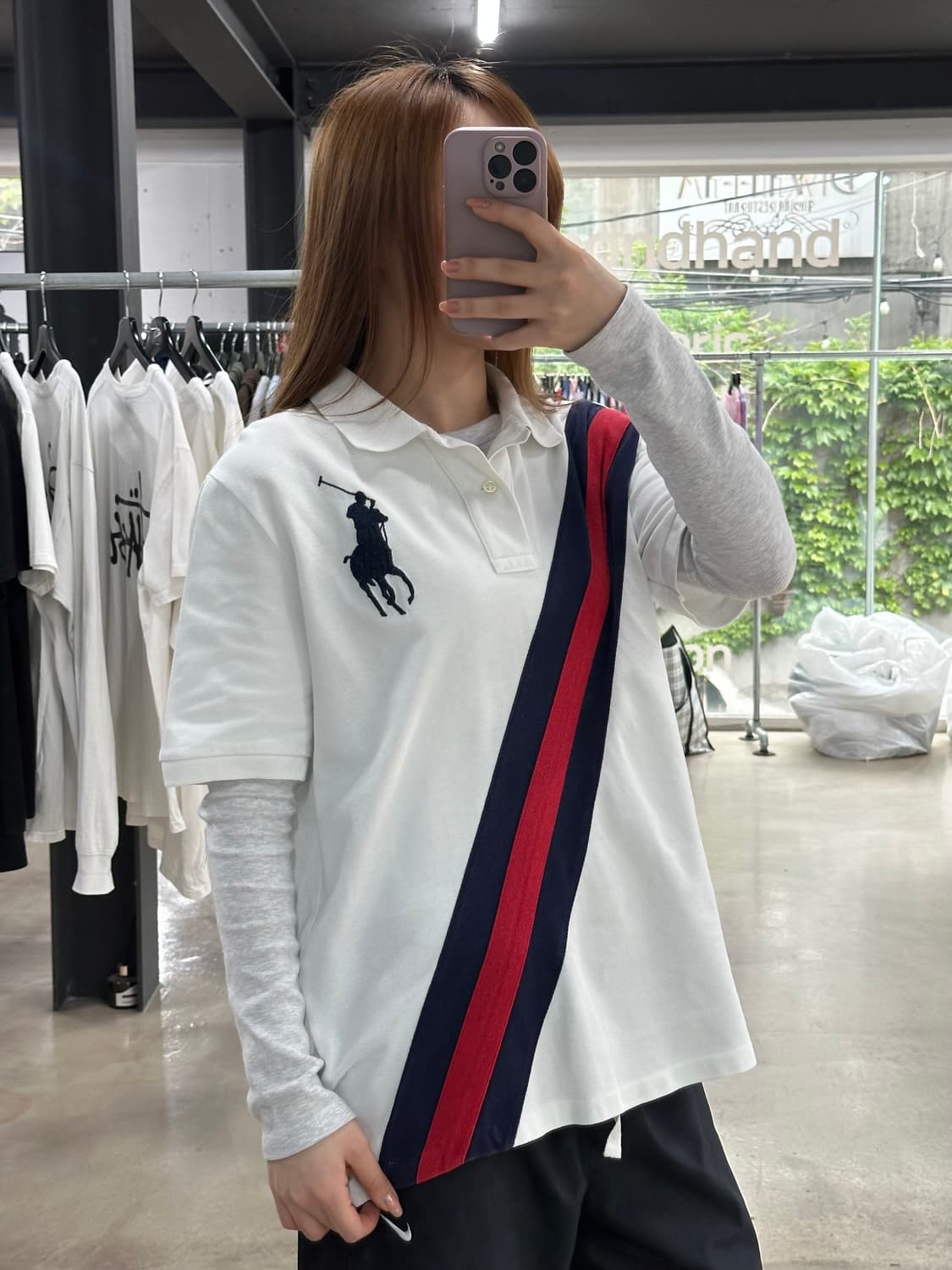 폴로랄프로렌 빅포니 PK반팔티 화이트 상품이미지2