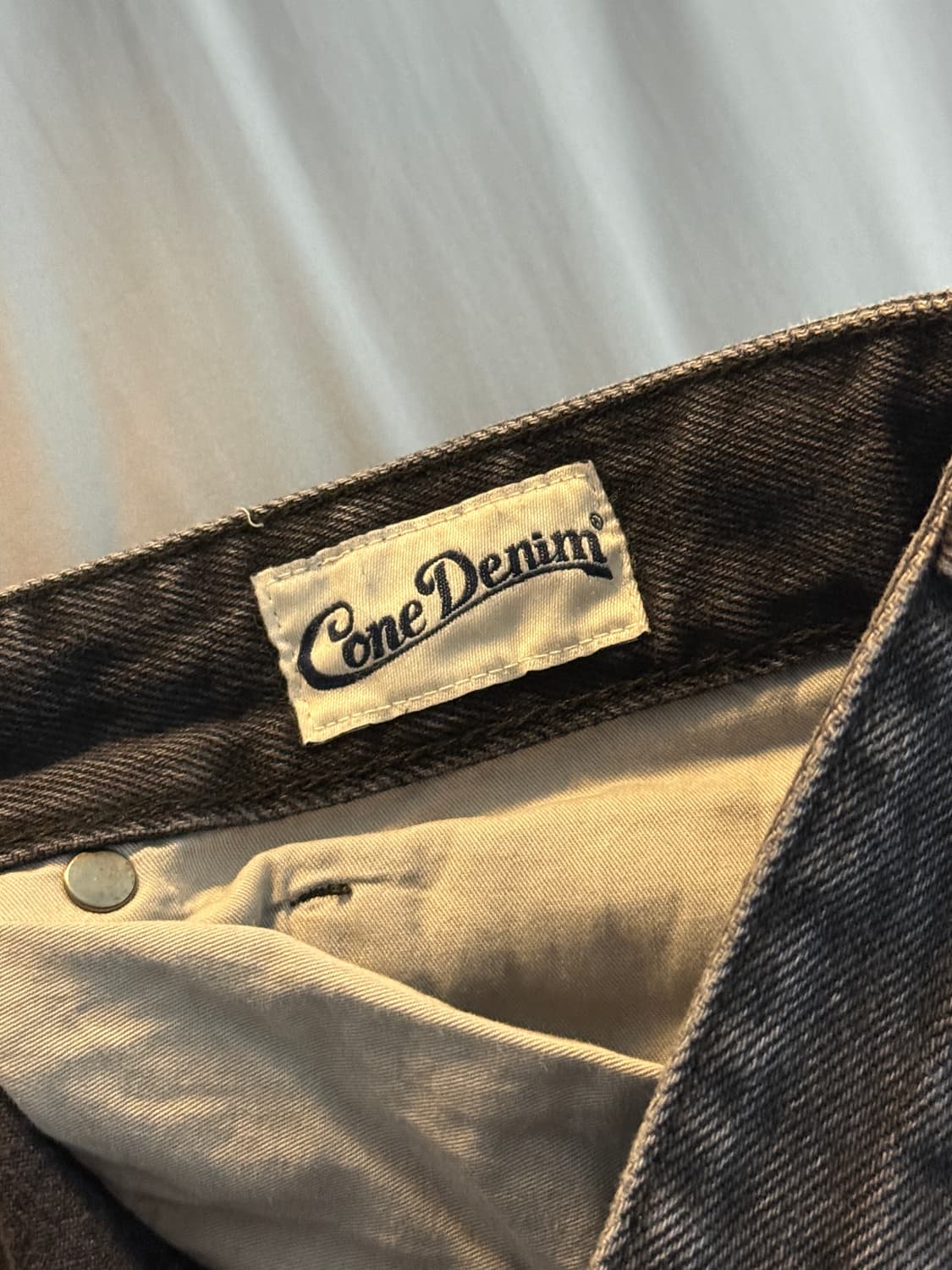 벨리에 트루 와이드 데님 워시드 블랙/32 상품이미지5