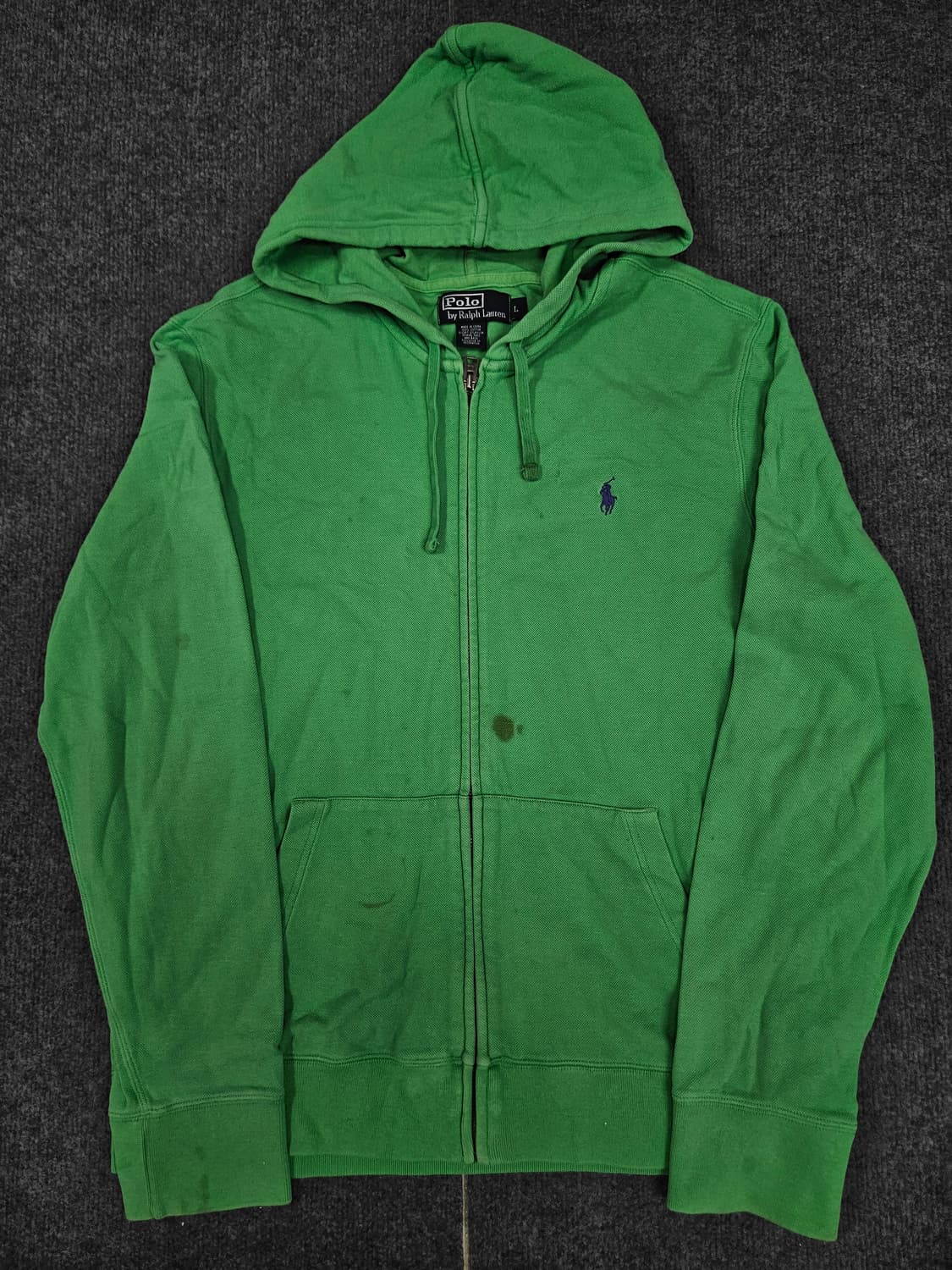 폴로 랄프로렌 그린 코튼 후드집업 급처 상품이미지1