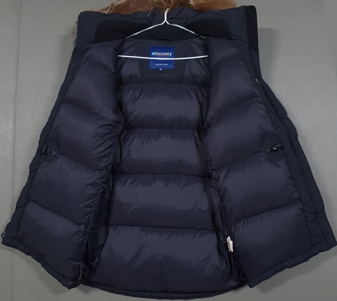 여성 95 (M) 디스커버리 밀포드 라쿤퍼 구스다운 포켓 패딩 점퍼 상품이미지7