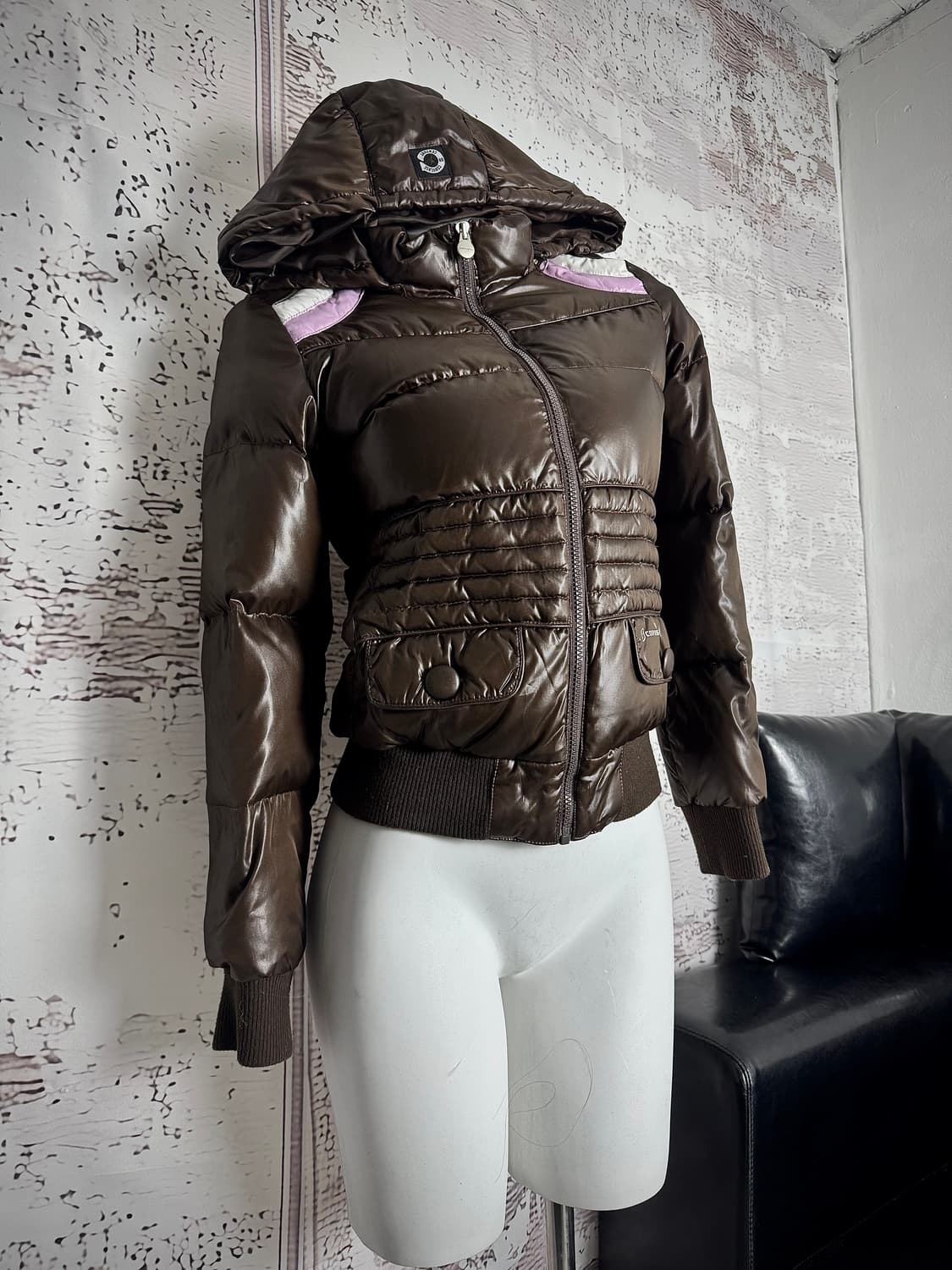 Converse brown puffer jacket 상품이미지2