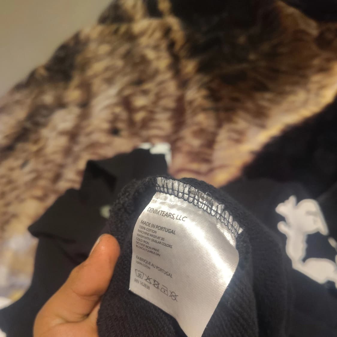 데님 티어스 더 코튼 리쓰 후드티 블랙 상품이미지4