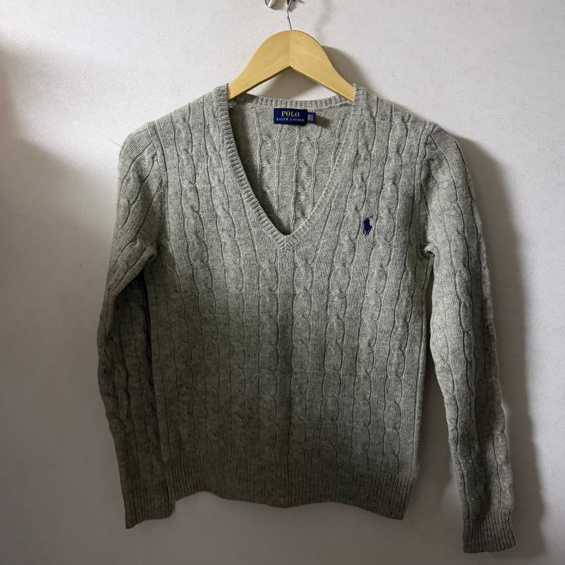 폴로 랄프로렌 메리노울 브이넥 니트 XS(55) 상품이미지9
